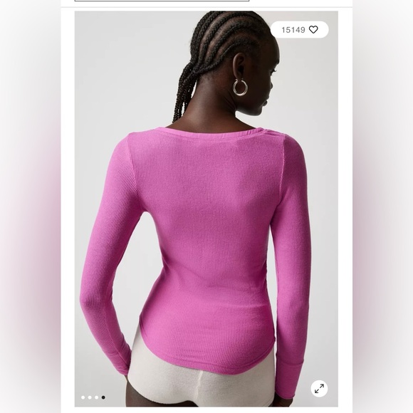 Out From Under Everyday Snap Henley Top size L - Picture 3 of 9